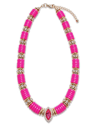 Collier BLUMA — Fuchsia - Avec goutte
