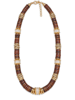 Collier BLUMA — Marron chocolat - Sans goutte