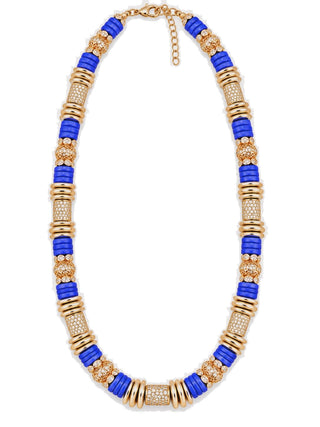 Collier BLUMA — Bleu roi - Sans goutte
