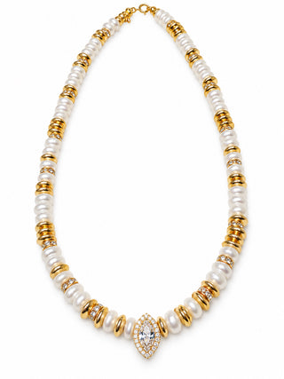 Collier BLUMA — Blanc nacré - Avec goutte