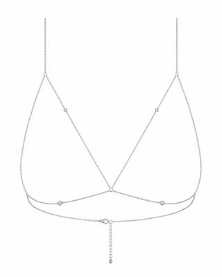 Chaîne de soutien-gorge argentée