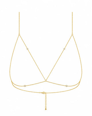 Chaîne de soutien-gorge dorée