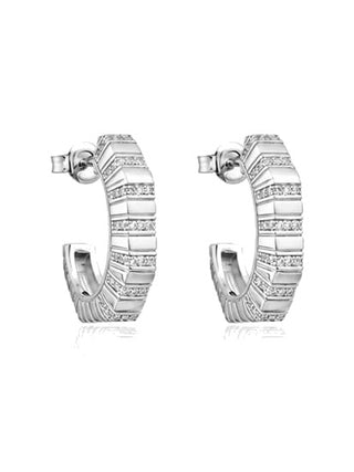 Boucles d’oreilles DORITHE argentées