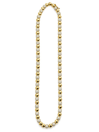 Collier MONAC — Boules & Pavé